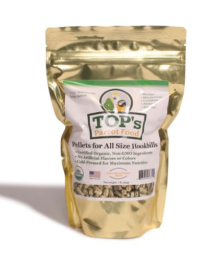 TOP`s Organic Parrot Food Large Pellets 4lb